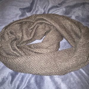 Navy knit circle scarf